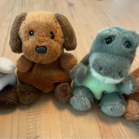 Aurora Palm Pals Bean Bags Lot Fox Horse Dog Alligator Moose Stuffed Animals - Picture 4 of 9